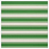 Tissu Lignes Bisque et Vert foncé (Échantillon)
