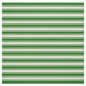 Tissu Lignes Bisque et Vert foncé (Échantillon)