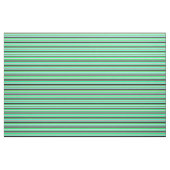 Tissu Lignes blanches, noires, bronzées, citron vert et (Yard)