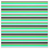 Tissu Lignes blanches, noires, bronzées, citron vert et (Échantillon)