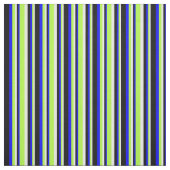 Tissu Lignes blanches, vert clair, bleu et noir (Échantillon)