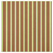 Tissu Lignes blanches, vert clair, bronzées et Brown (Échantillon)
