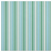 Tissu Lignes blanches, vertes et bleues Sky (Échantillon)
