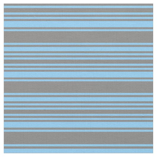 Tissu Lignes bleu ciel clair et gris (Fermer)