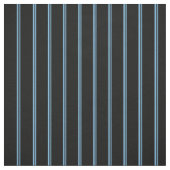 Tissu Lignes bleu ciel clair et noir (Échantillon)