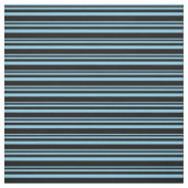 Tissu Lignes bleu ciel et noir (Échantillon)