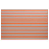 Tissu Lignes bleu ciel et rouge (Fat Quarter)