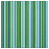 Tissu Lignes bleu ciel et vert foncé (Échantillon)