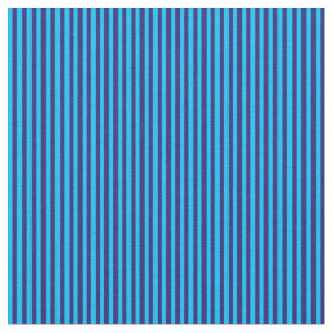 Tissu Lignes bleu ciel profond et bleu nuit