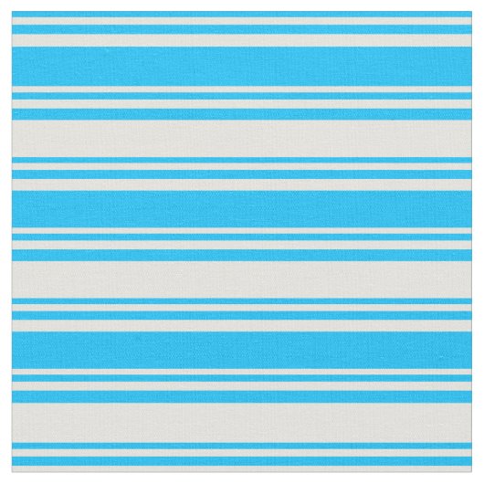 Tissu Lignes bleu ciel profond et jaune clair (Fermer)
