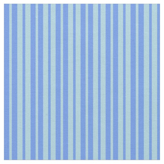 Tissu Lignes bleu clair et bleu Cornflower (Fermer)