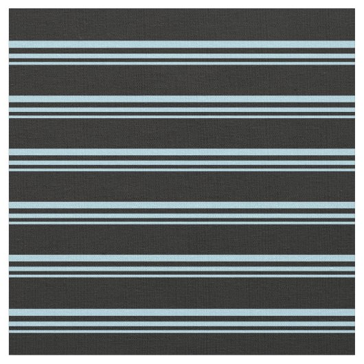Tissu Lignes bleu clair et noir (Fermer)