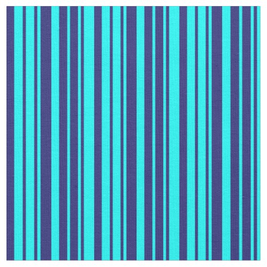 Tissu Lignes bleu cyan et nuit (Fermer)