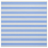 Tissu Lignes bleu fleur et jaune clair (Échantillon)