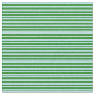 Tissu Lignes bleu poudre et vert forêt