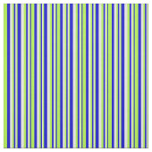 Tissu Lignes bleu, vert clair et blanc (Échantillon)