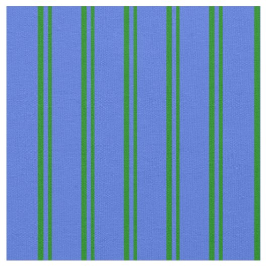 Tissu Lignes bleues vertes et royales (Fermer)