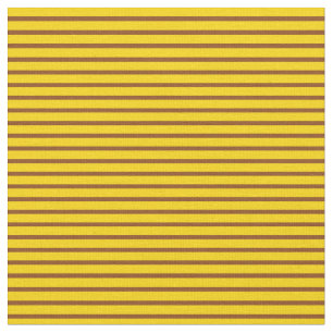 Tissu Lignes Brown et jaunes