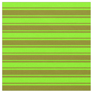 Tissu Lignes Chartreuse et verte
