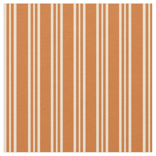 Tissu Lignes chocolat et beige (Fermer)