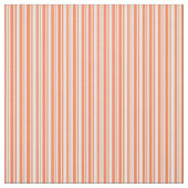 Tissu Lignes corail et blanc (Échantillon)