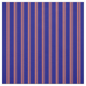 Tissu Lignes corail et bleu (Échantillon)