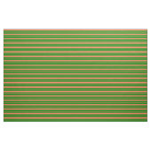 Tissu Lignes corail et vert (Fat Quarter)