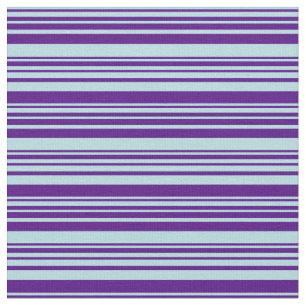Tissu Lignes couleur bleu poudre et indigo