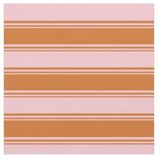 Tissu Lignes couleur chocolat et rose (Fermer)