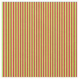 Tissu Lignes couleur Crimson et vert clair