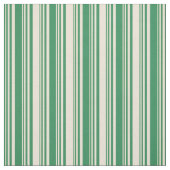 Tissu Lignes couleur vert mer et bisque (Échantillon)