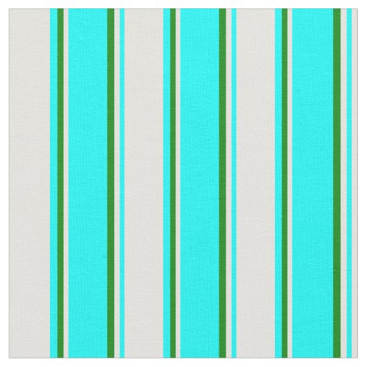 Tissu Lignes Cyan, Jaune clair et Vert (Fermer)