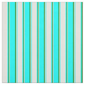 Tissu Lignes Cyan, Jaune clair et Vert (Échantillon)