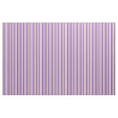 Tissu Lignes Cyan, Rose, Ardoise Bleue, Violet & Saumon (Yard)