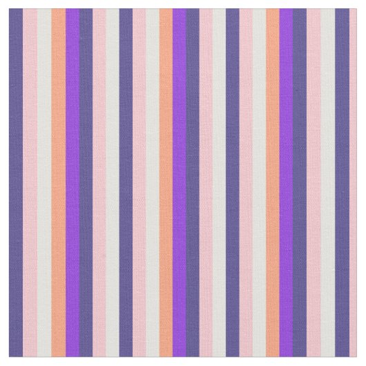 Tissu Lignes Cyan, Rose, Ardoise Bleue, Violet & Saumon (Fermer)