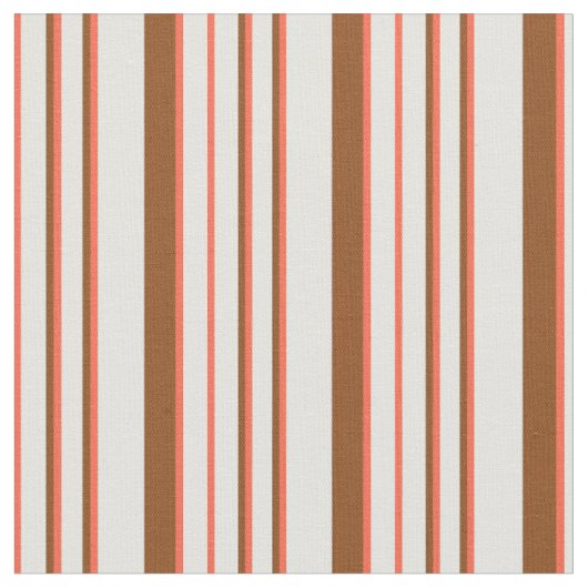 Tissu Lignes cyanes, rouges et Brown (Fermer)