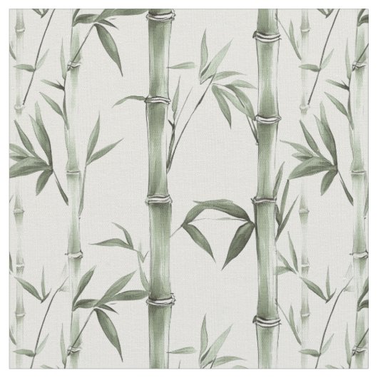 Tissu Lignes de bambou vert (Fermer)