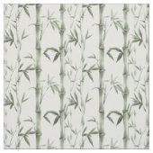 Tissu Lignes de bambou vert (Échantillon)