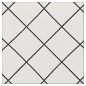 Tissu Lignes de chèques Carrés blancs noirs modernes Mot (Fermer)