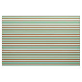 Tissu Lignes de couleur beige, Brown, turquoise et vert (Yard)