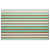 Tissu Lignes de couleur beige, Brown, turquoise et vert (Fat Quarter)