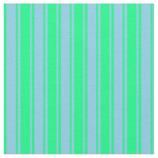 Tissu Lignes de couleur bleu vert et ciel (Fermer)
