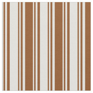 Tissu Lignes de couleur Cyan clair et Brown