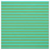 Tissu Lignes de couleur cyan et verte (Échantillon)