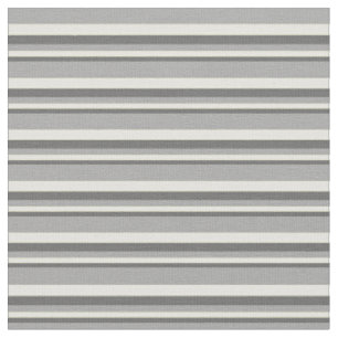 Tissu Lignes de couleur gris clair, jaune clair et gris