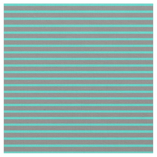 Tissu Lignes de couleur gris et turquoise (Fermer)