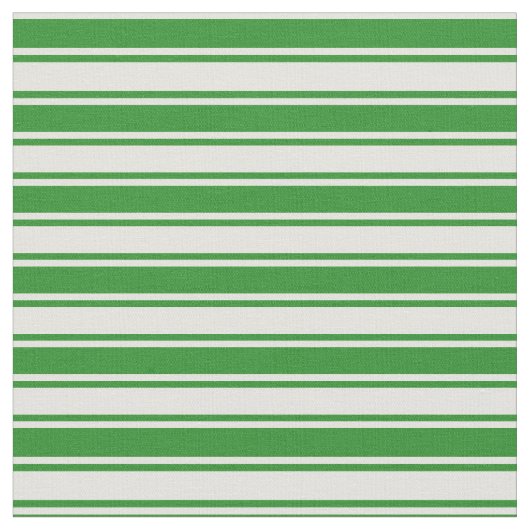 Tissu Lignes de couleur jaune clair et vert de forêt (Fermer)