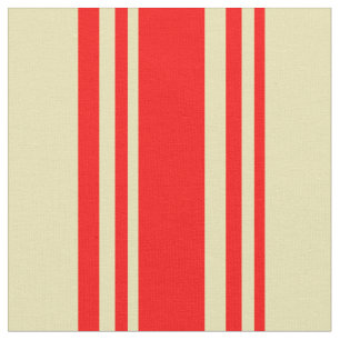 Tissu Lignes de couleur rouge et brun