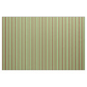 Tissu Lignes de couleur rouge foncé et verte (Yard)