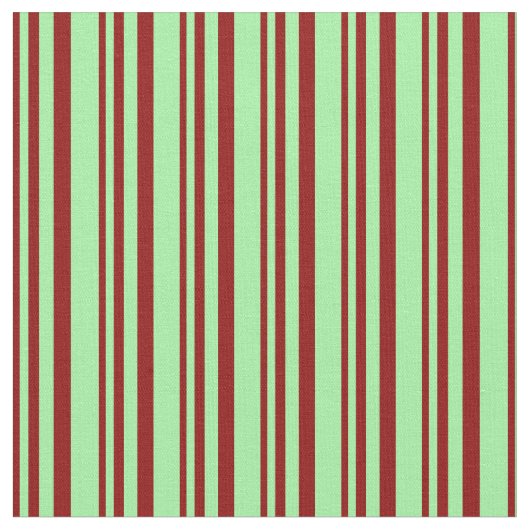 Tissu Lignes de couleur rouge foncé et verte (Fermer)